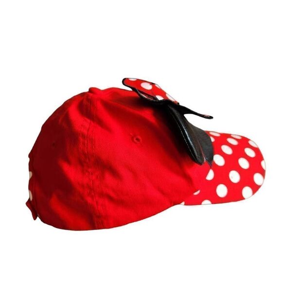 Disney Minnie Mouse Polka Dot  Hat Adjustable Youth Size - Picture 3 of 6